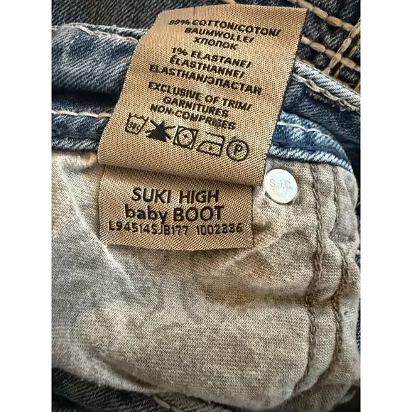 Silver Jeans Suki High Baby Boot Jeans, Size 32, Light Wash - Picture 6 of 6